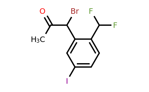 1806675-63-7 | 1-Bromo-1-(2-(difluoromethyl)-5-iodophenyl)propan-2-one