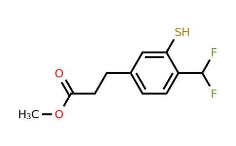 1806675-69-3 | Methyl 4-(difluoromethyl)-3-mercaptophenylpropanoate