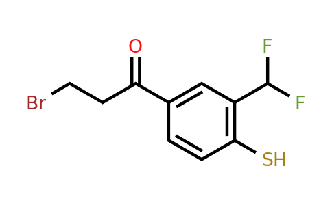 1806675-88-6 | 3-Bromo-1-(3-(difluoromethyl)-4-mercaptophenyl)propan-1-one