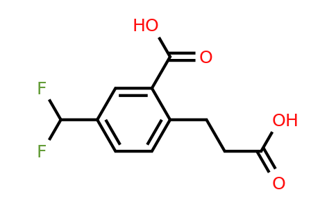 1806675-94-4 | 2-(2-Carboxyethyl)-5-(difluoromethyl)benzoic acid