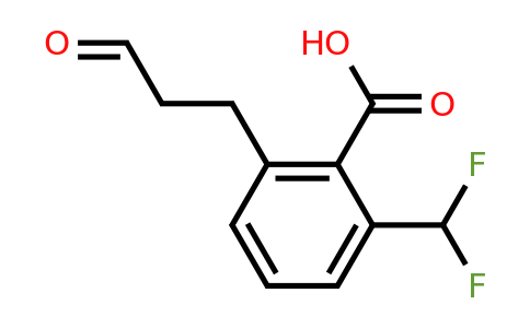 1806676-03-8 | 2-(Difluoromethyl)-6-(3-oxopropyl)benzoic acid
