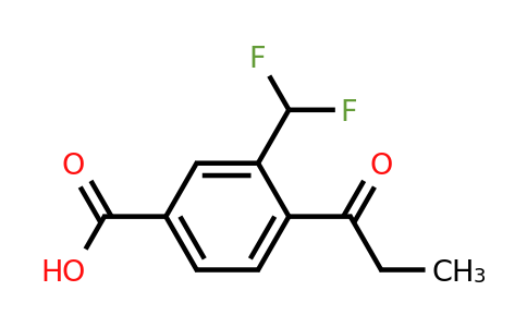 1806676-06-1 | 3-(Difluoromethyl)-4-propionylbenzoic acid