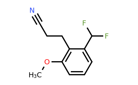 1806676-12-9 | 2-(Difluoromethyl)-6-methoxyphenylpropanenitrile