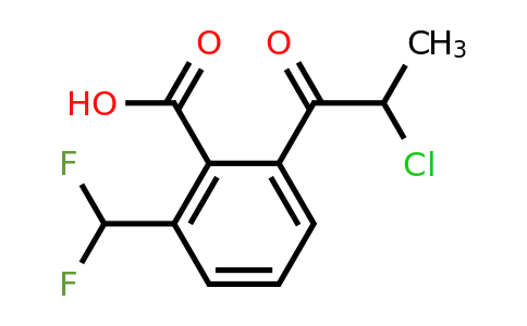 1806676-17-4 | 2-(2-Chloropropanoyl)-6-(difluoromethyl)benzoic acid
