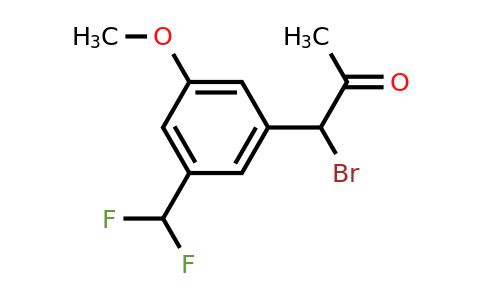 1806676-25-4 | 1-Bromo-1-(3-(difluoromethyl)-5-methoxyphenyl)propan-2-one