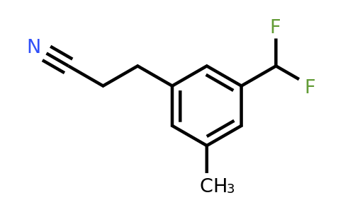 1806676-62-9 | 3-(Difluoromethyl)-5-methylphenylpropanenitrile