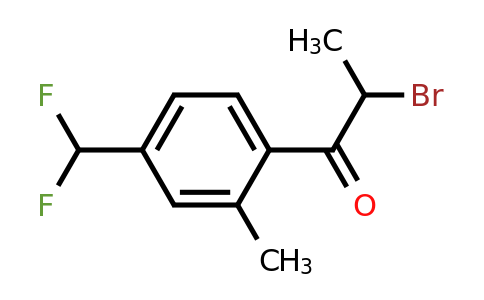 1806676-72-1 | 2-Bromo-1-(4-(difluoromethyl)-2-methylphenyl)propan-1-one