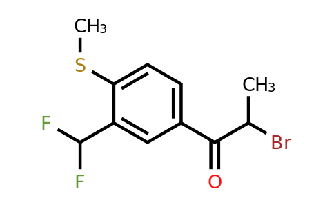 1806677-07-5 | 2-Bromo-1-(3-(difluoromethyl)-4-(methylthio)phenyl)propan-1-one