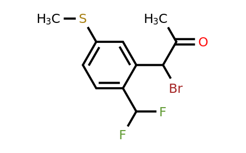 1806677-18-8 | 1-Bromo-1-(2-(difluoromethyl)-5-(methylthio)phenyl)propan-2-one