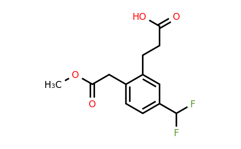 1806677-33-7 | Methyl 2-(2-carboxyethyl)-4-(difluoromethyl)phenylacetate