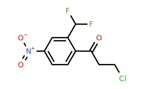 1806677-34-8 | 3-Chloro-1-(2-(difluoromethyl)-4-nitrophenyl)propan-1-one