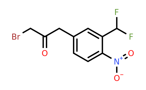 1806677-42-8 | 1-Bromo-3-(3-(difluoromethyl)-4-nitrophenyl)propan-2-one