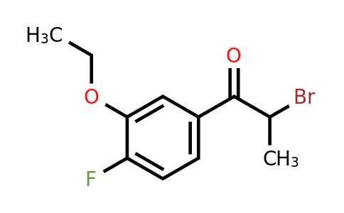 1806677-98-4 | 2-Bromo-1-(3-ethoxy-4-fluorophenyl)propan-1-one