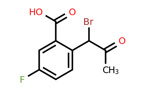 1806678-35-2 | 2-(1-Bromo-2-oxopropyl)-5-fluorobenzoic acid