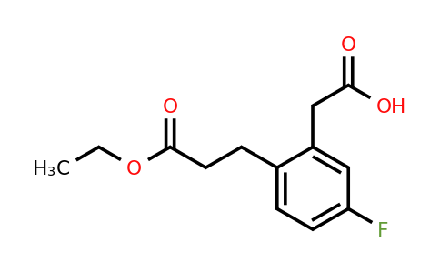1806678-45-4 | Ethyl 3-(2-(carboxymethyl)-4-fluorophenyl)propanoate