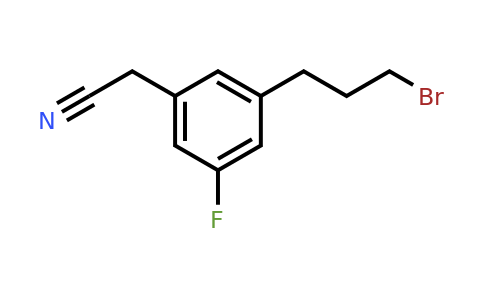 1806678-81-8 | 3-(3-Bromopropyl)-5-fluorophenylacetonitrile