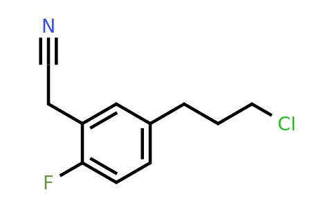 1806678-87-4 | 5-(3-Chloropropyl)-2-fluorophenylacetonitrile