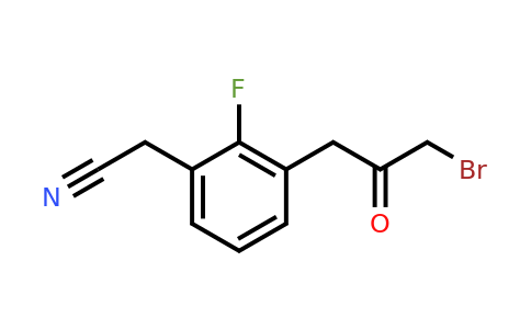 1806679-32-2 | 3-(3-Bromo-2-oxopropyl)-2-fluorophenylacetonitrile
