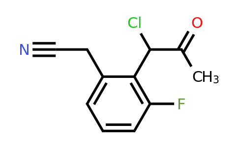 1806679-37-7 | 2-(1-Chloro-2-oxopropyl)-3-fluorophenylacetonitrile