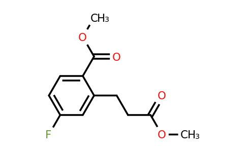 1806679-53-7 | Methyl 4-fluoro-2-(3-methoxy-3-oxopropyl)benzoate