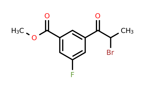 1806679-69-5 | Methyl 3-(2-bromopropanoyl)-5-fluorobenzoate