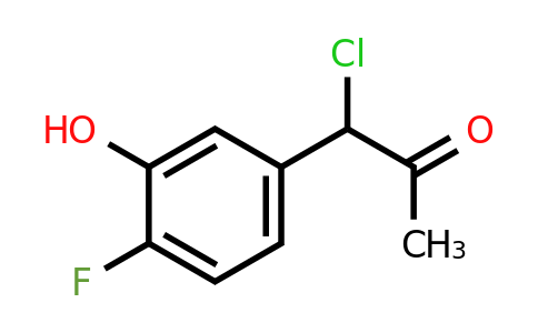 1806680-13-6 | 1-Chloro-1-(4-fluoro-3-hydroxyphenyl)propan-2-one