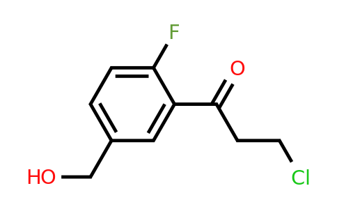 1806680-39-6 | 3-Chloro-1-(2-fluoro-5-(hydroxymethyl)phenyl)propan-1-one