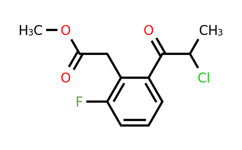 1806680-94-3 | Methyl 2-(2-chloropropanoyl)-6-fluorophenylacetate