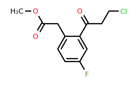 1806680-98-7 | Methyl 2-(3-chloropropanoyl)-4-fluorophenylacetate