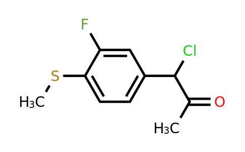 1806681-21-9 | 1-Chloro-1-(3-fluoro-4-(methylthio)phenyl)propan-2-one