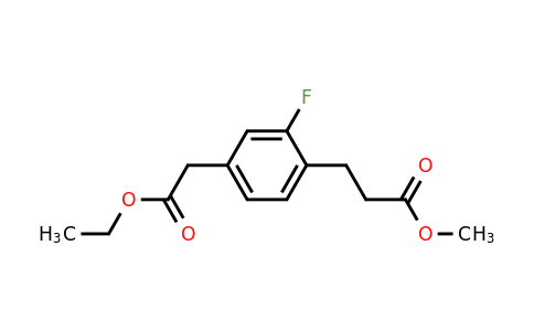 1806681-38-8 | Ethyl 3-fluoro-4-(3-methoxy-3-oxopropyl)phenylacetate