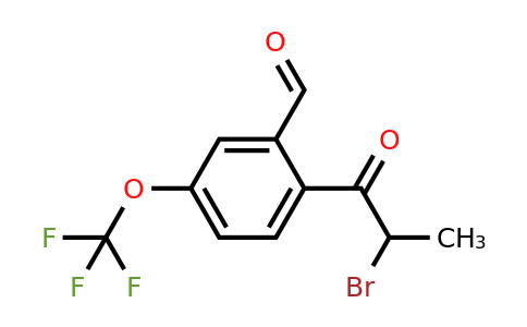 1806682-22-3 | 2-(2-Bromopropanoyl)-5-(trifluoromethoxy)benzaldehyde