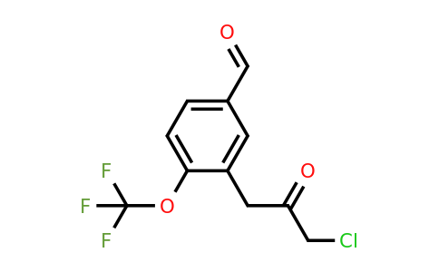 1806682-48-3 | 3-(3-Chloro-2-oxopropyl)-4-(trifluoromethoxy)benzaldehyde