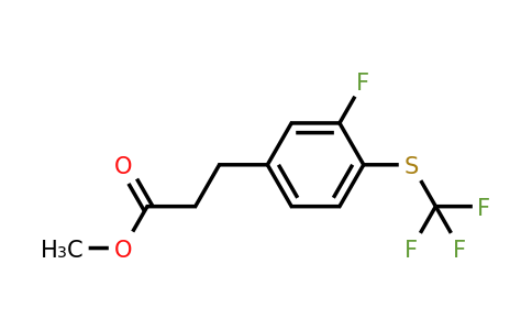 1806682-56-3 | Methyl 3-(3-fluoro-4-(trifluoromethylthio)phenyl)propanoate