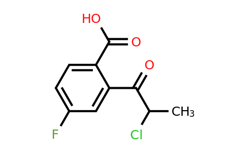 1806688-78-7 | 2-(2-Chloropropanoyl)-4-fluorobenzoic acid