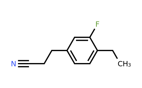 1806688-92-5 | 4-Ethyl-3-fluorophenylpropanenitrile