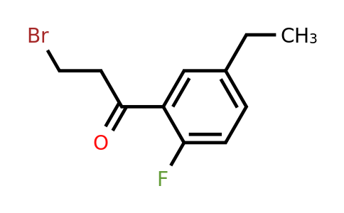 1806689-06-4 | 3-Bromo-1-(5-ethyl-2-fluorophenyl)propan-1-one