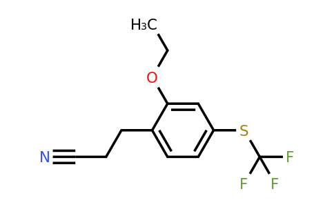 1806689-07-5 | 3-(2-Ethoxy-4-(trifluoromethylthio)phenyl)propanenitrile