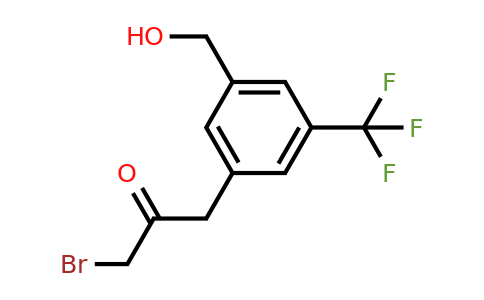 1806690-31-2 | 3-(3-Bromo-2-oxopropyl)-5-(trifluoromethyl)benzylalcohol