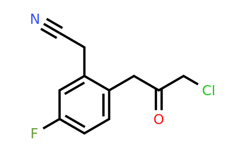 1806690-79-8 | 2-(3-Chloro-2-oxopropyl)-5-fluorophenylacetonitrile