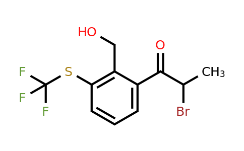 1806690-87-8 | 2-(2-Bromopropanoyl)-6-(trifluoromethylthio)benzylalcohol