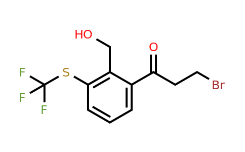 1806690-93-6 | 2-(3-Bromopropanoyl)-6-(trifluoromethylthio)benzylalcohol
