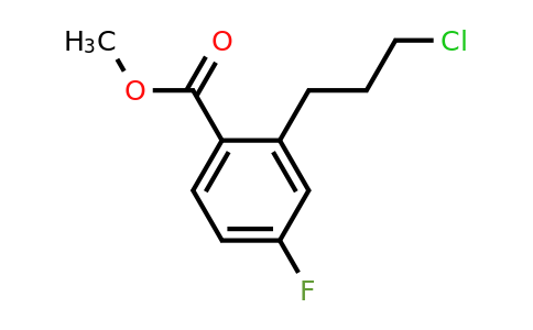 1806690-97-0 | Methyl 2-(3-chloropropyl)-4-fluorobenzoate