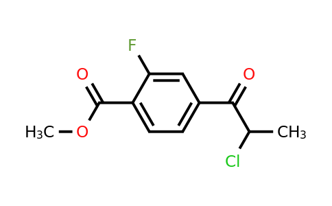 1806691-50-8 | Methyl 4-(2-chloropropanoyl)-2-fluorobenzoate