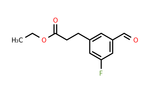 1806691-52-0 | Ethyl 3-fluoro-5-formylphenylpropanoate