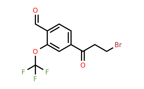 1806692-43-2 | 4-(3-Bromopropanoyl)-2-(trifluoromethoxy)benzaldehyde