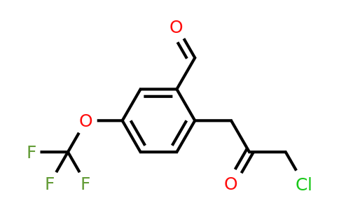1806692-86-3 | 2-(3-Chloro-2-oxopropyl)-5-(trifluoromethoxy)benzaldehyde