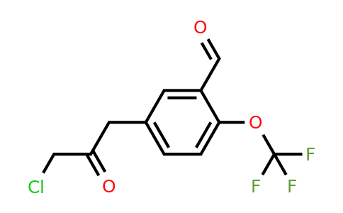 1806692-93-2 | 5-(3-Chloro-2-oxopropyl)-2-(trifluoromethoxy)benzaldehyde