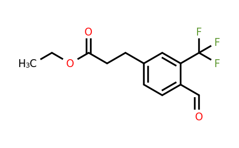 1806693-03-7 | Ethyl 3-(4-formyl-3-(trifluoromethyl)phenyl)propanoate