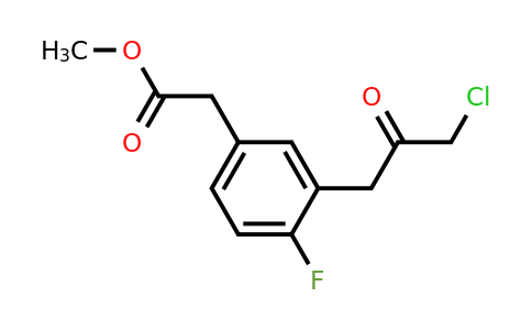 1806693-28-6 | Methyl 3-(3-chloro-2-oxopropyl)-4-fluorophenylacetate